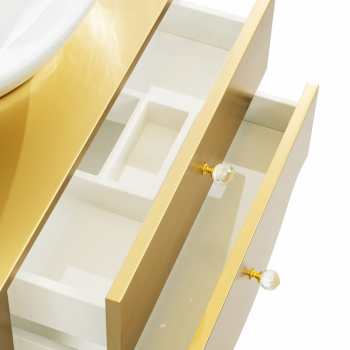 Vonios spintelė Venus 100x50x75cm auksinė