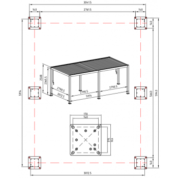 Pavėsinė PREMIUM 3x6 balta